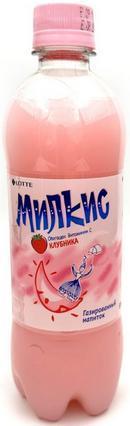 Напиток газированный Lotte Милкис клубника Корея 500 мл., ПЭТ