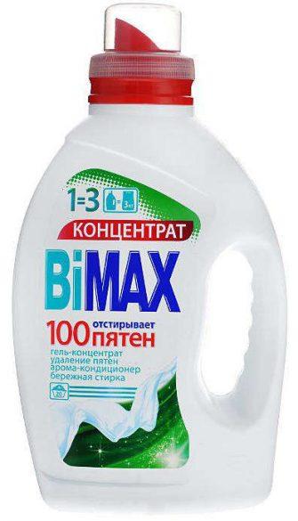 Гель для стирки Bimax отстирает 100 пятен концентрат