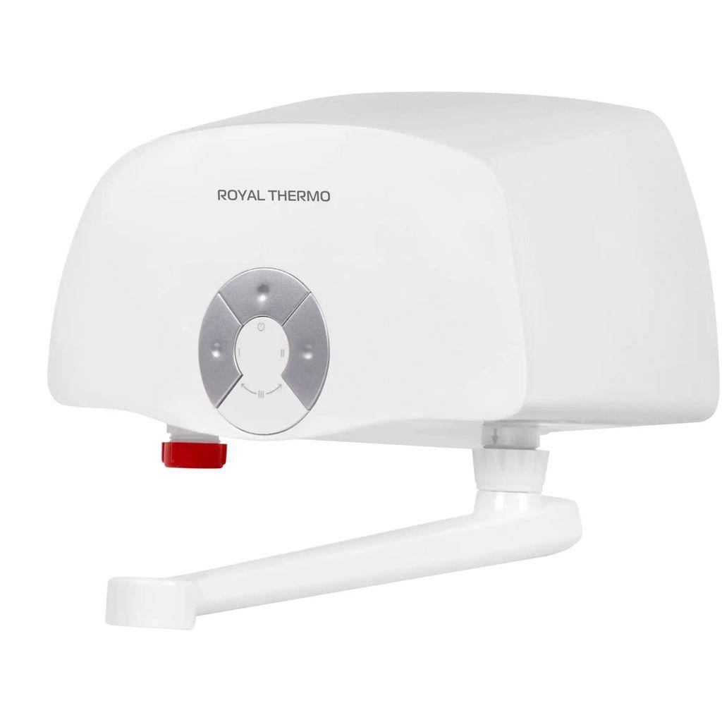 Водонагреватель ROYAL THERMO Smartfix T, проточный, 3.5кВт, кран, белый [нс-1588903]