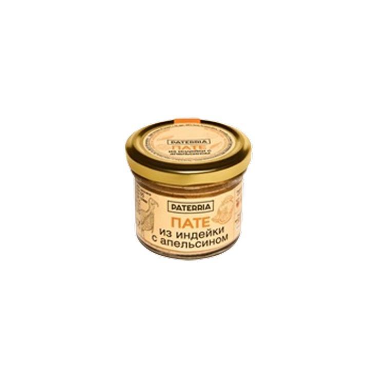 Пате PATERRIA из индейки с апельсином 90 гр., стекло