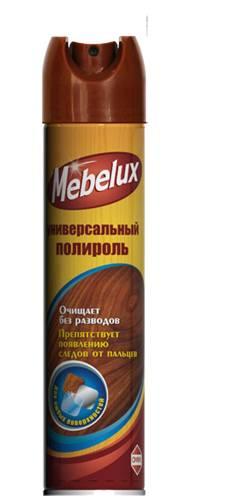 Полироль для мебели Mebelux для любых поверхностей 300 мл., баллон