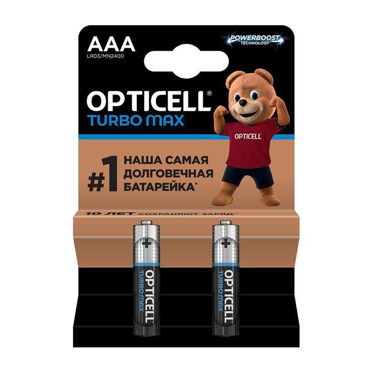 Батарейки Opticell TurboMax AAA 2 шт. 40 гр., картон