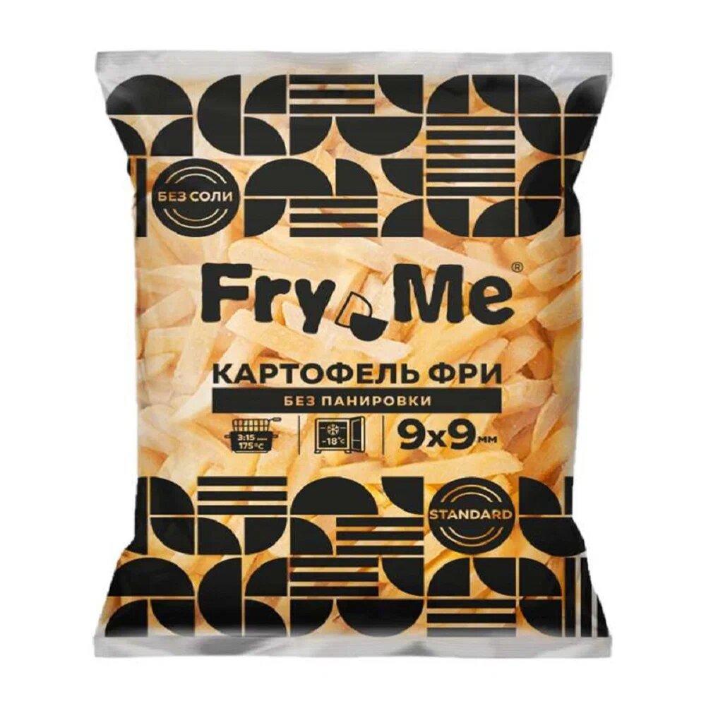 Картофель фри Ви фрай Fry Me Standard без Панировки 9 мм 2,5 кг., флоу-пак