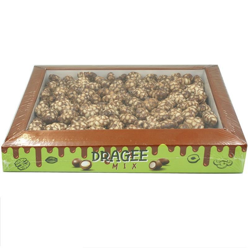 Драже DRAGEE Экзотика миндаль в шоколаде Зебра со вкусом карамели 1 кг., картон