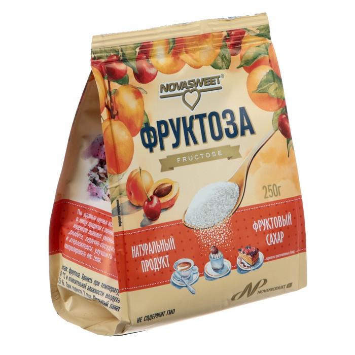 Заменитель сахара натуральный фруктоза Novasweet, 250 гр., картонная коробка