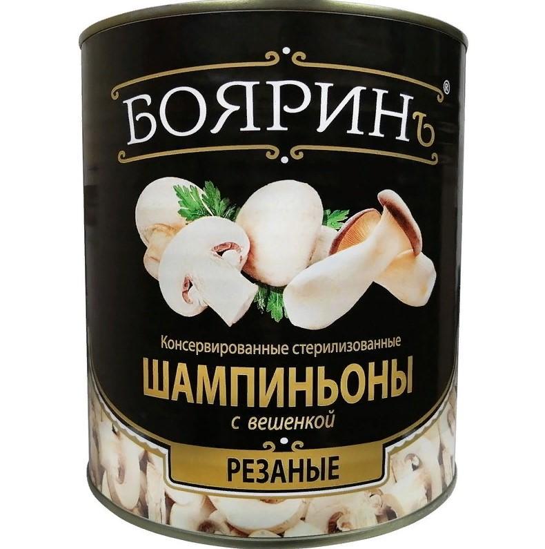 Шампиньоны резаные Бояринъ с Вешенкой 425 мл., ж/б