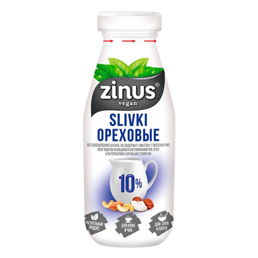 Сливки ZINUS ореховые 10% 300 мл., стекло
