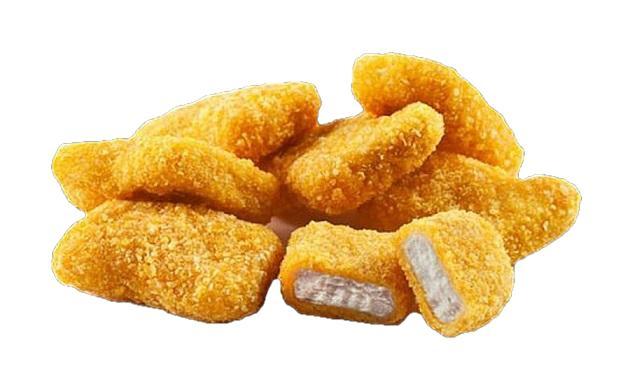 Наггетсы Атлантис из мяса цыпленка в панировке Вкусные 1 кг., флоу-пак
