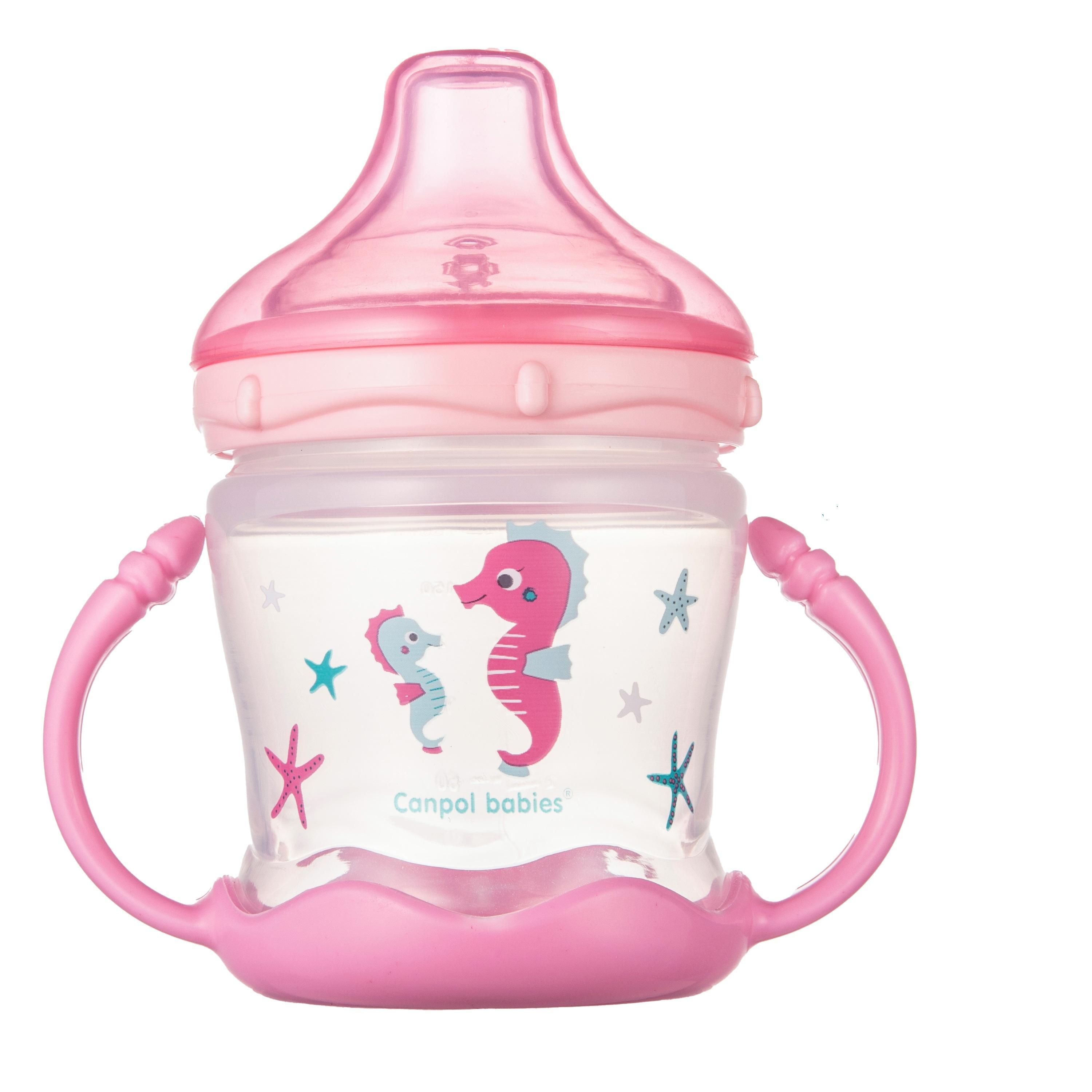Поильник Canpol babies непролив с мягким силикон носиком LOVE SEA д/дев ПЭТ