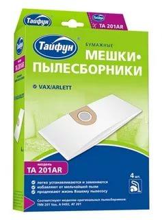Бумажные мешки-пылесборники Тайфун для пылесосов, 4 шт