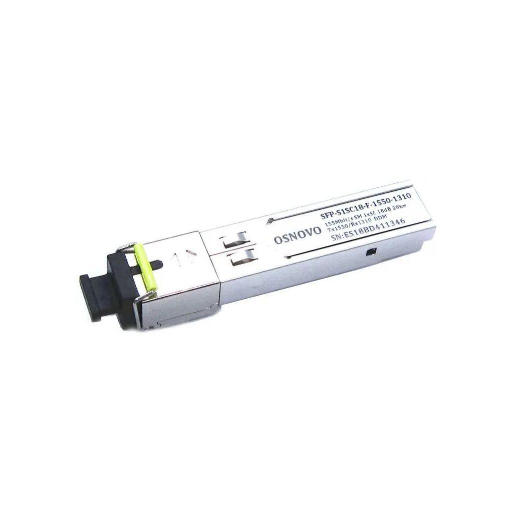 Модуль SC OSNOVO SFP-S1SC18-F-1550-1310, серый