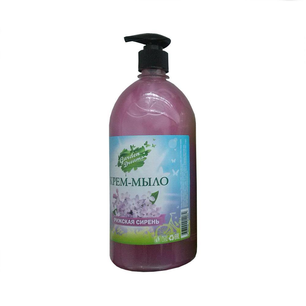 Крем-мыло Garden dreams Рижская сирень 1 л., флакон с дозатором