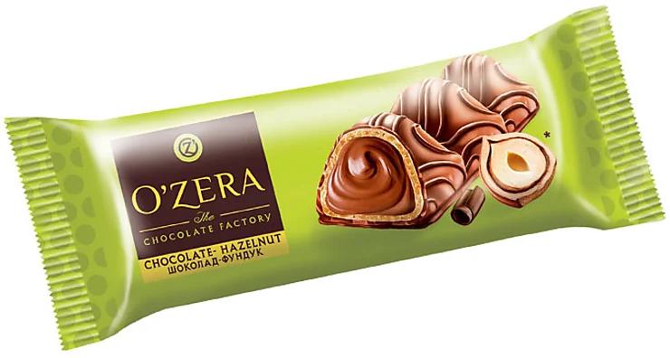 Батончик вафельный Яшкино O'Zera Chocolate-Hazelnut 23 гр., флоу-пак