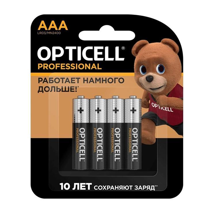Батарейки Opticell PROFESSIONAL AAA 4 штуки, блистер