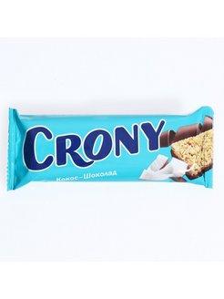 Батончик злаковый Crony кокос и шоколад мюсли 50 гр., флоу-пак