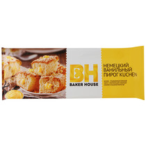 Пирог Baker House Kuchen Немецкий ванильный 350 гр., картон