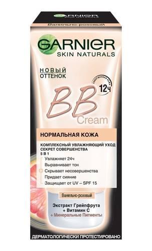 BB Крем увлажняющий ванильно-розовый Garnier Секрет Совершенства, 75 гр., пластиковая туба