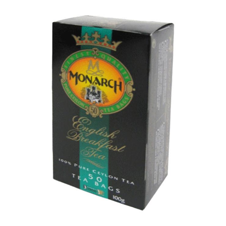 Чай черный MONARCH 50 пакетиков 2 гр., картон