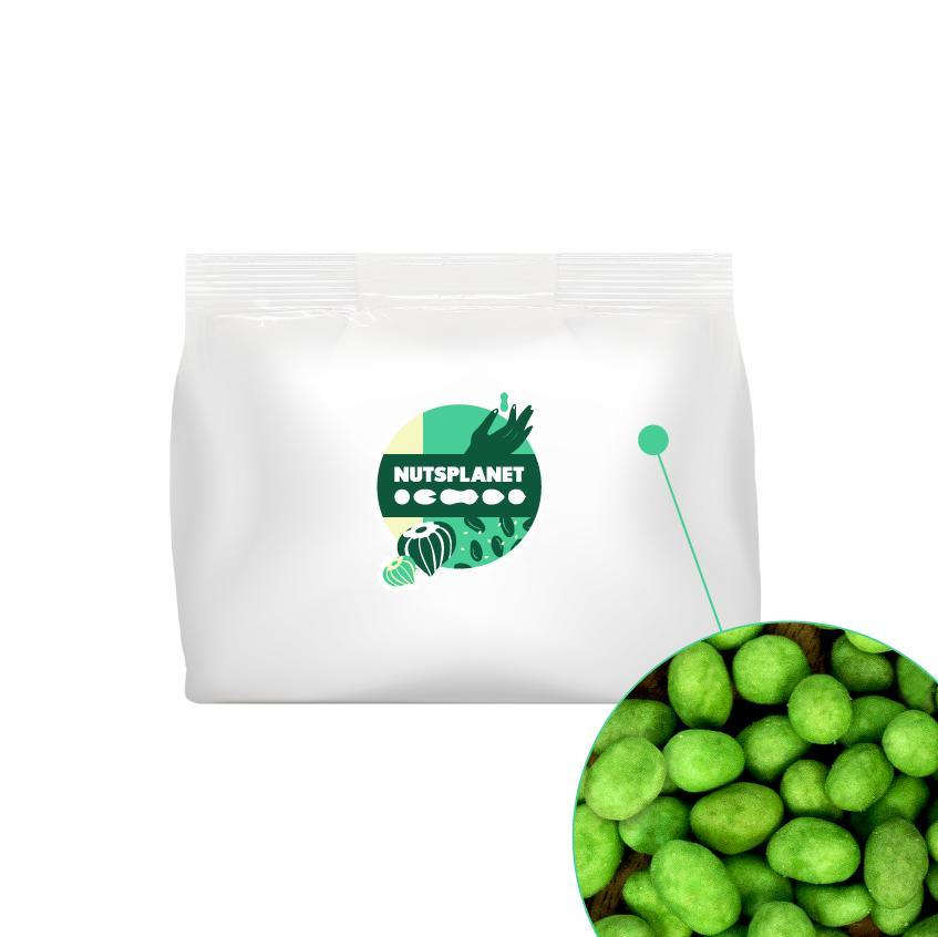 Арахис Nutsplanet в хрустящей корочке со вкусом васаби, 500 гр., флоу-пак