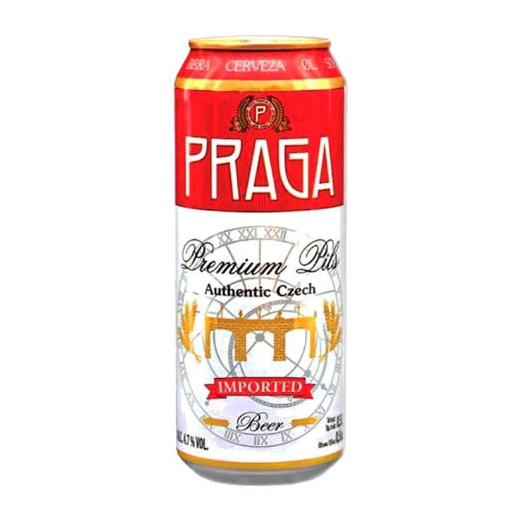 Пиво Praga Premium Pils светлое Чехия 500 мл., ж/б