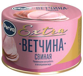 Ветчина Perva свиная 180 гр., ж/б