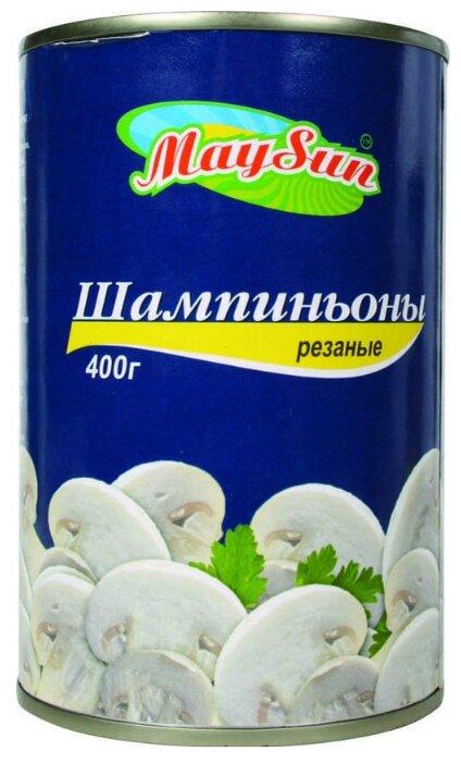 Шампиньоны резаные Maysun 425 мл., ж/б