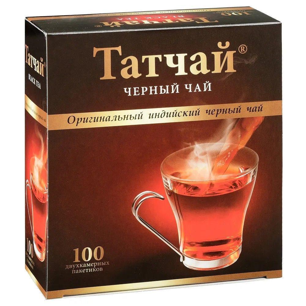Чай черный Татчай Индийский в пакетиках 1,8 гр. х 100 шт., картон