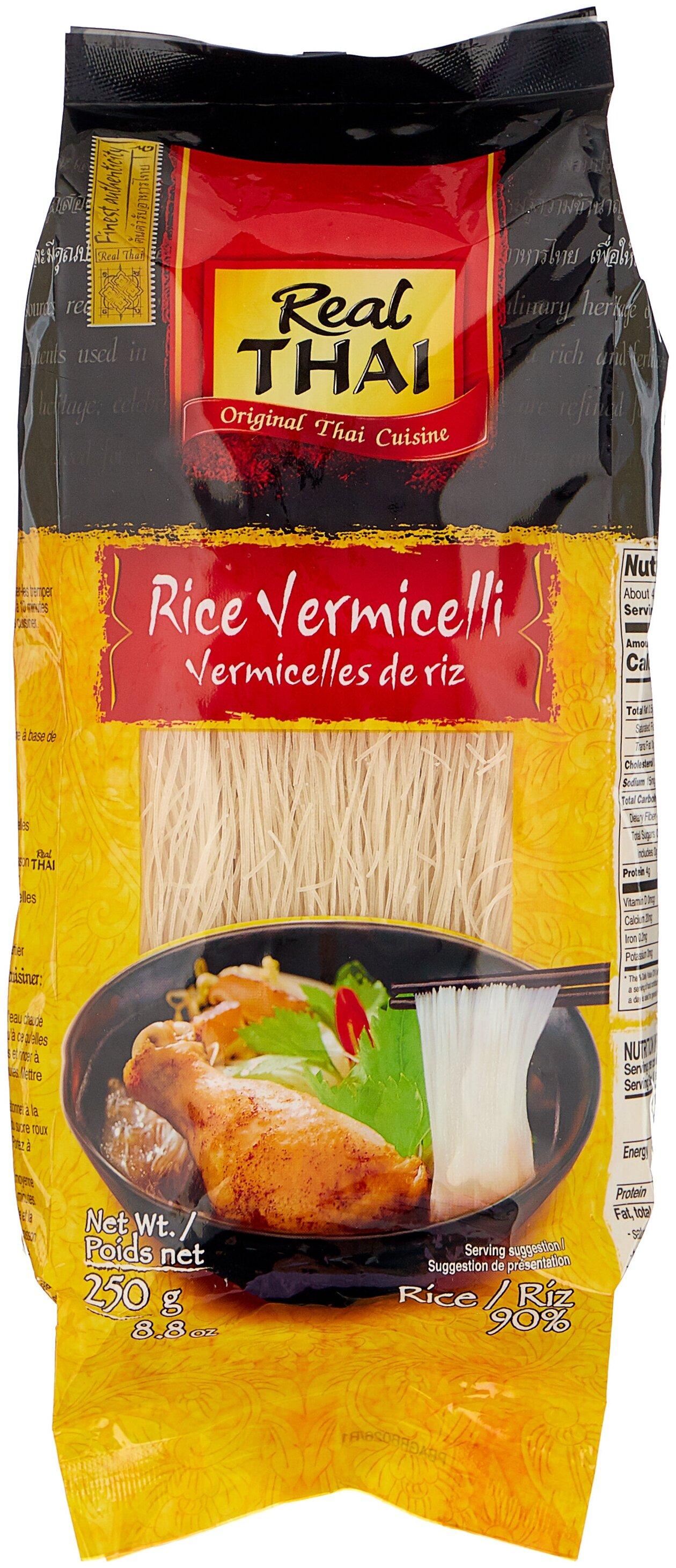 Рисовая вермишель REAL THAI, 250 гр., флоу-пак