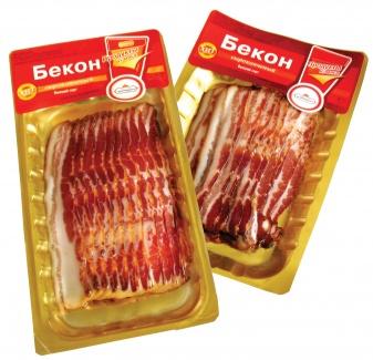 Бекон сырокопченый Царицыно нарезка 150 гр., в/у