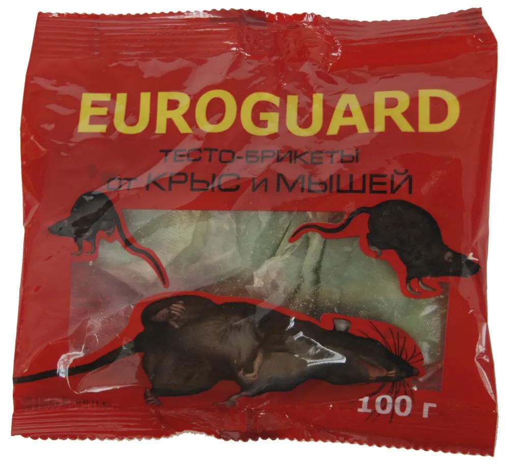 Тесто-брикеты Euroguard от крыс и мышей 100 гр., флоу-пак