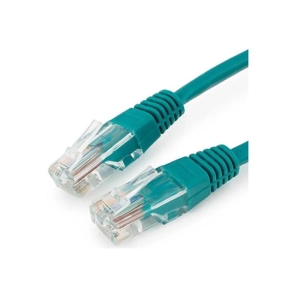 Патч-корд CABLEXPERT PP12-0.25M/G литой (molded), UTP, кат.5E, 0.25м, 4 пары, 26AWG, алюминий омедненный, многожильный, зеленый