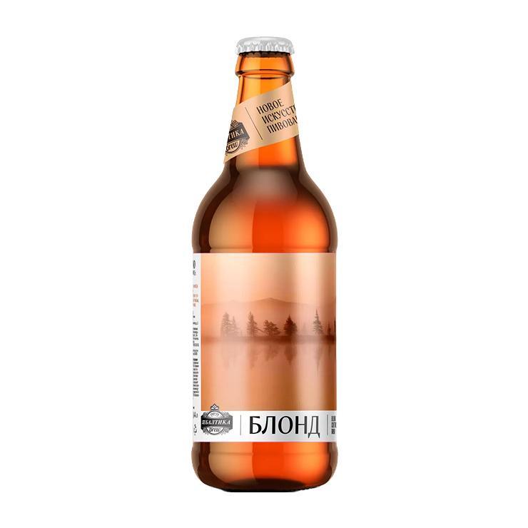 Пиво Балтика Brew Блонд светлое фильтрованное пастеризованное 6,7% 440 мл., стекло