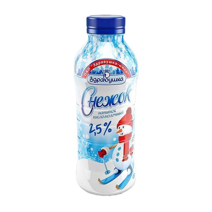 Снежок Здравушка 2,5% 430 мл., ПЭТ