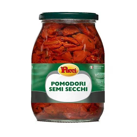 Томаты Pucci полувяленые 570 гр., стекло
