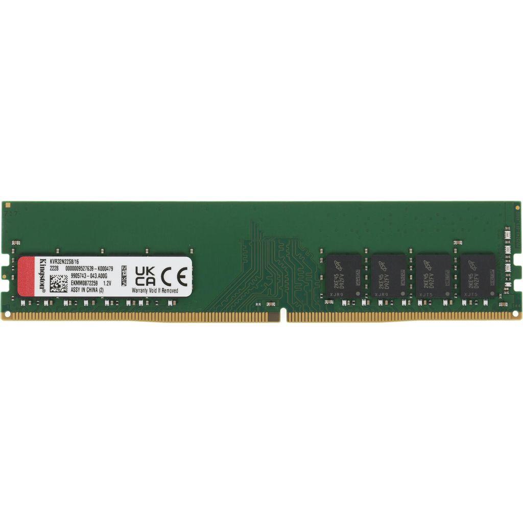 Оперативная память Kingston Valueram KVR32N22S8/16 DDR4 - 1x 16ГБ 3200МГц, DIMM, Ret