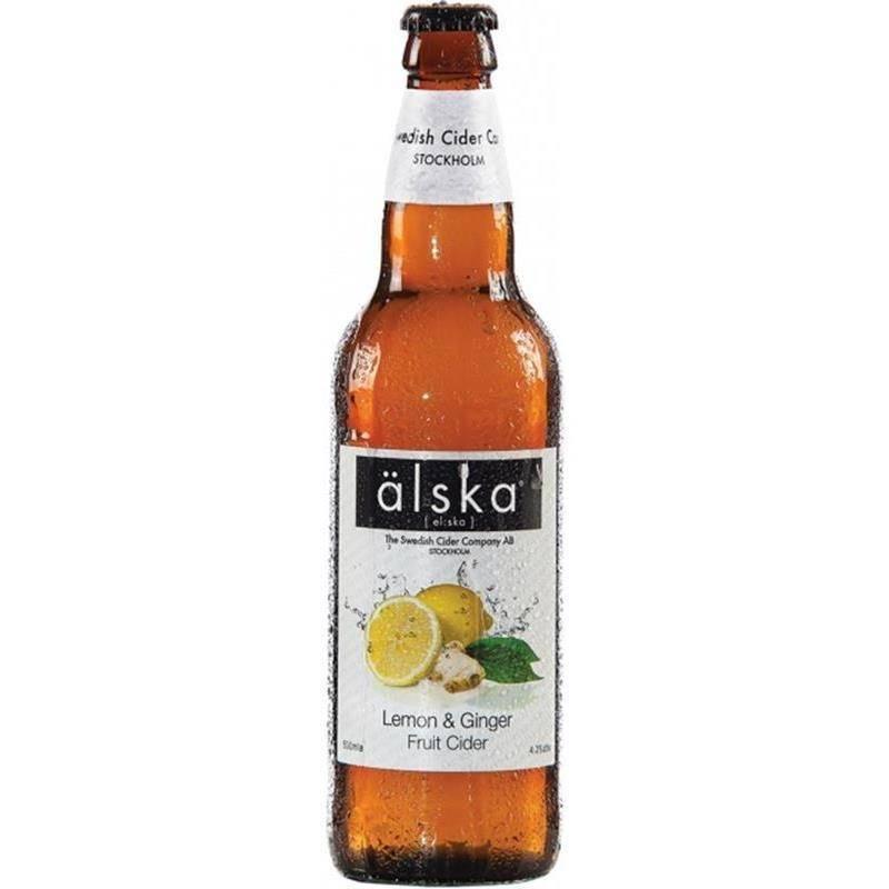 Сидр Alska Lemon & Ginger 4% 500 мл., стекло