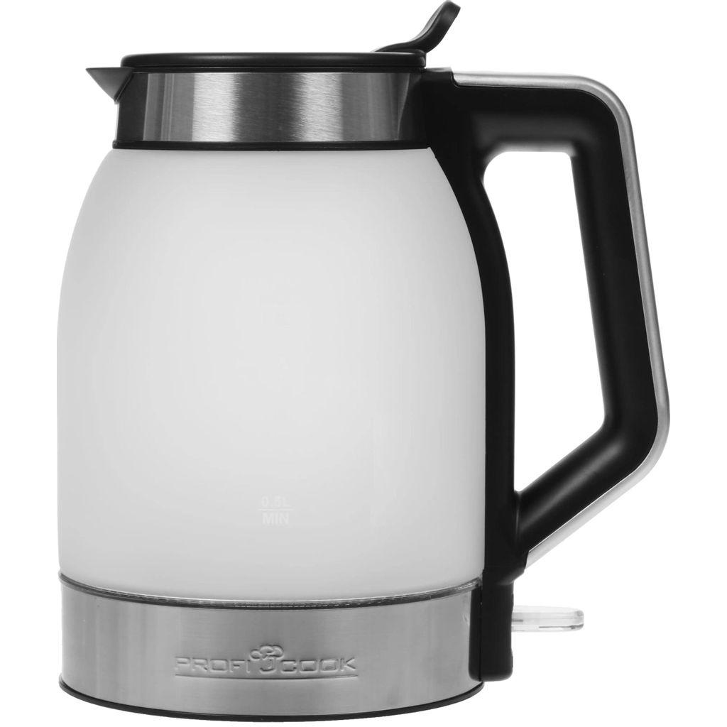 Чайник электрический PROFI COOK PC-WKS 1215 G, 1.7л, стекло/металл/пластик