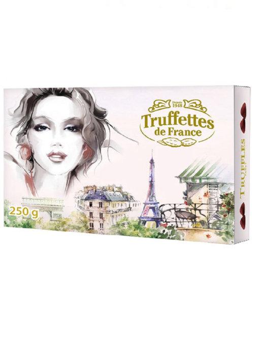 Шоколадные трюфели Truffettes de France классические Парижанка, 250 гр., картон
