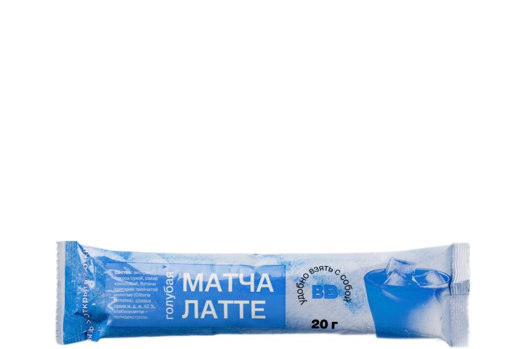 Матча Вкусвилл латте голубая 20 гр., флоу-пак