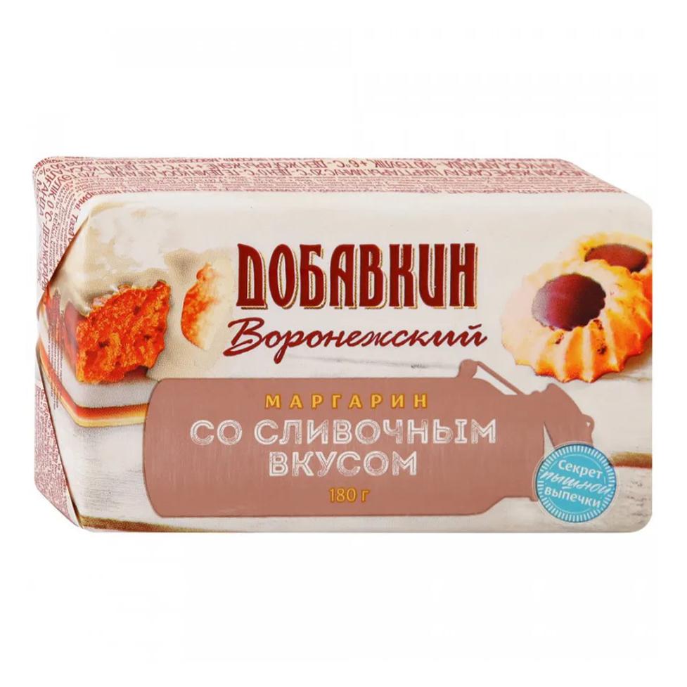 Маргарин сливочный Добавкин Воронежский 60% 180 гр., обертка