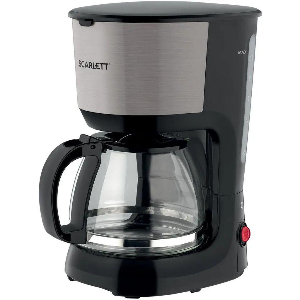 Кофеварка Scarlett SC-CM33011, капельная, черный /стальной