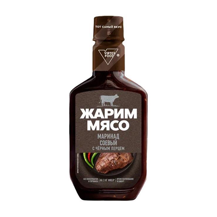Маринад Жарим мясо соевый с черным перцем 300 гр., ПЭТ