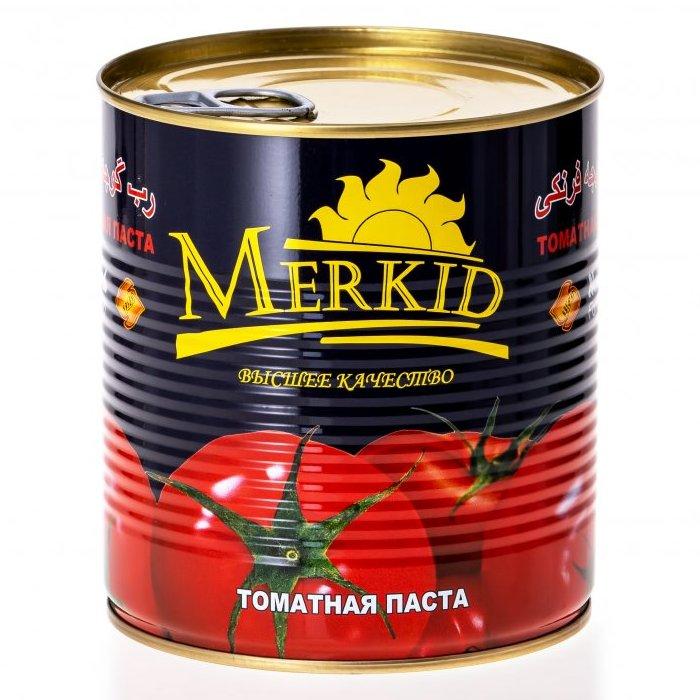 Томатная паста Merkid 380 гр., ж/б