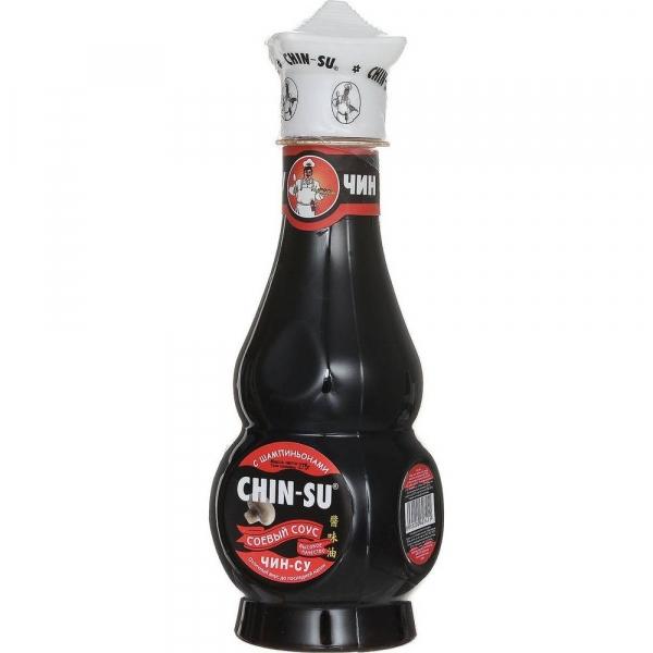 Соусы соевый Chin-su с шампиньонами 275 гр., ПЭТ