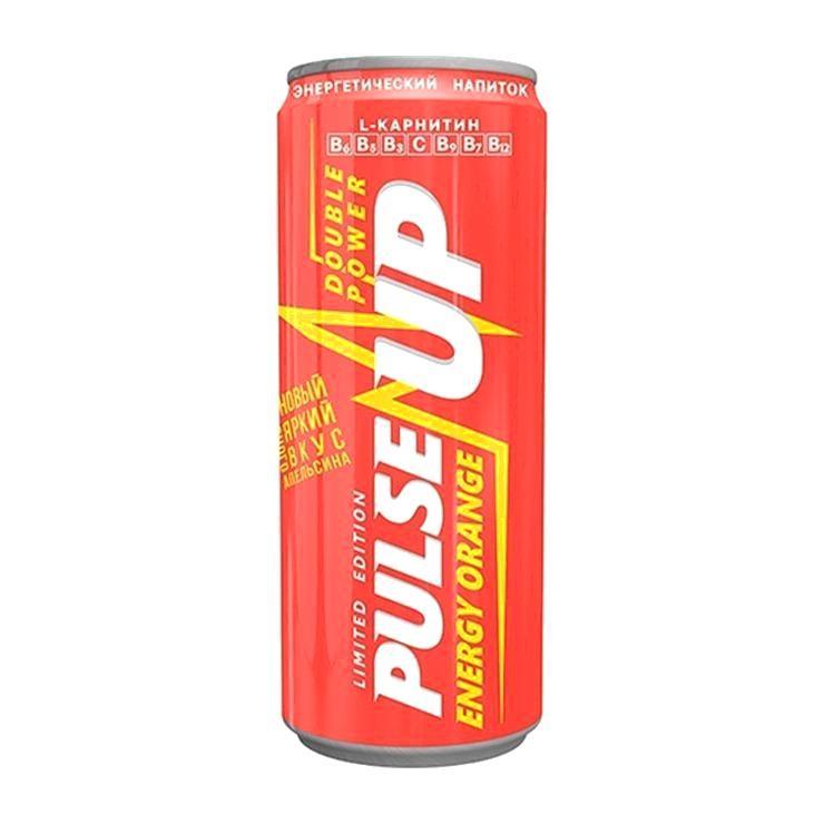 Напиток энергетический PulseUP апельсин 450 мл., ж/б