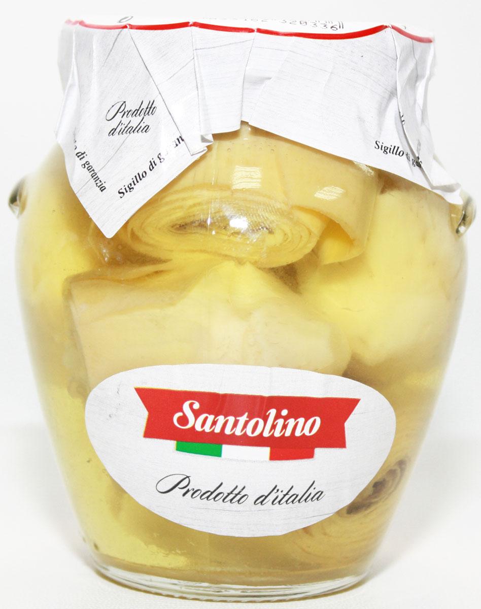 Артишоки Santolino целые в оливковом масле , 290 гр, стекло