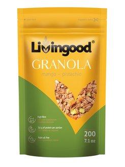 Гранола Livingood манго-фисташка, 200 гр., дой-пак