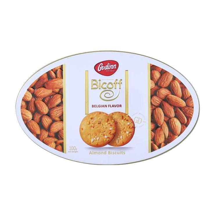 Печенье Godinn Bicoff с миндалем 100 гр., ж/б