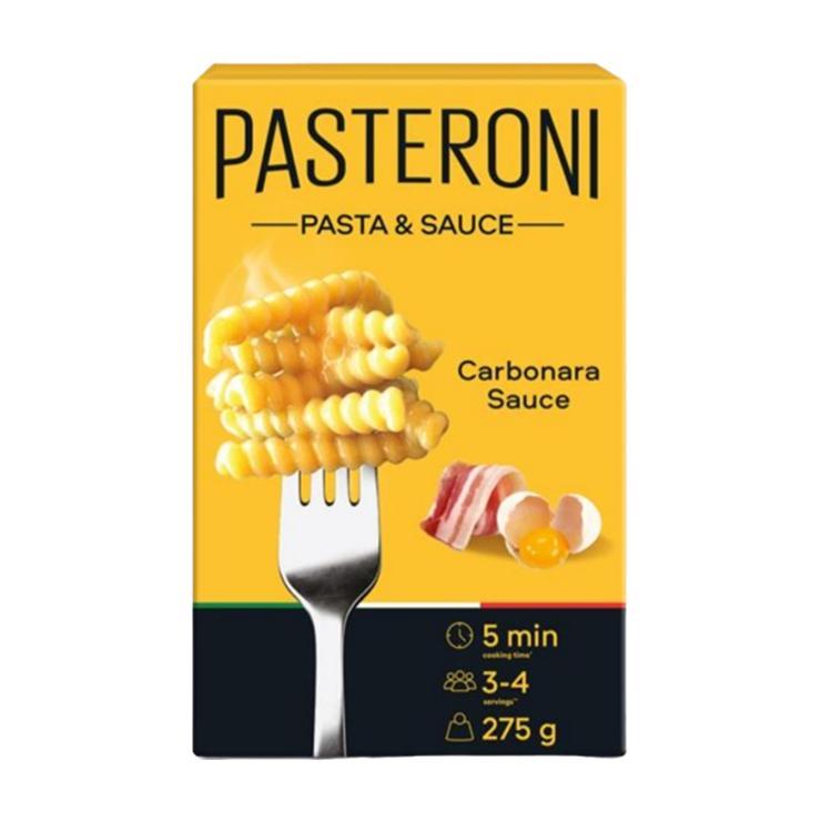 Макароны PASTERONI pasta sauce джирандоле №124 с соусом карбонара 275 гр., картон