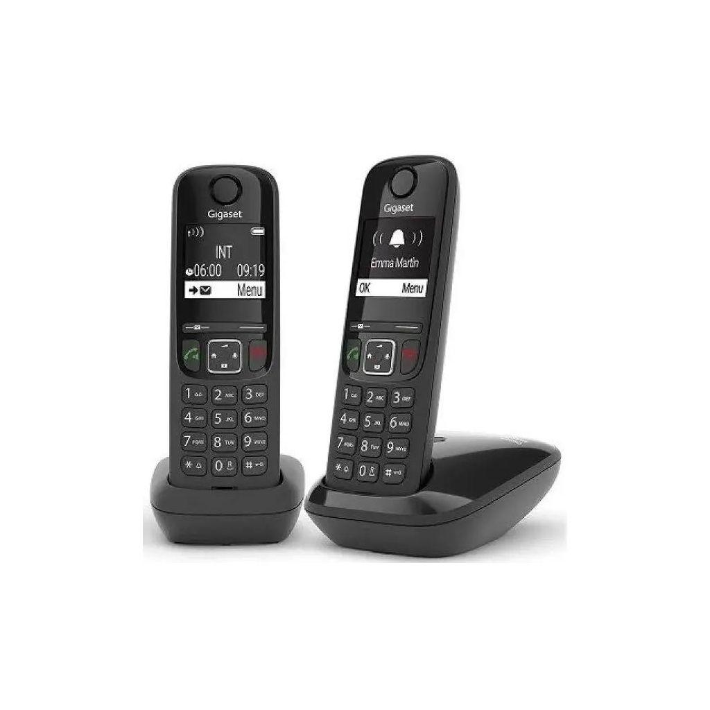 Радиотелефон Gigaset AS690 DUO, черный [l36852-h2816-m201]